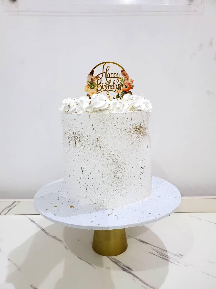 8inch by 9inch whipped cream cake